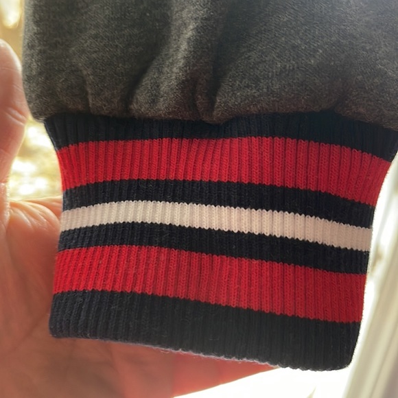 Navy/Heathered Charcoal New England Patriots Fast Pace Reversible Full-Zip - Picture 9 of 15